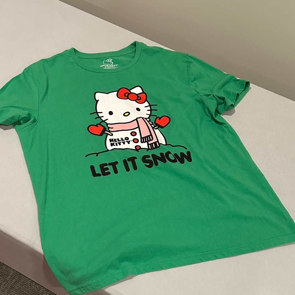 Hello Kitty Festive Green T-Shirt
